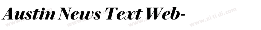 Austin News Text Web字体转换